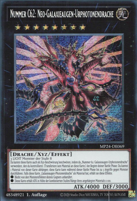 Nummer C62: Neo-Galaxieaugen-Urphotonendrache MP24-DE069 Secret Rare Deutsch