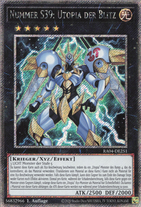 Nummer S39: Utopia der Blitz (V.1) RA04-DE251 Platinum Secret Rare Deutsch