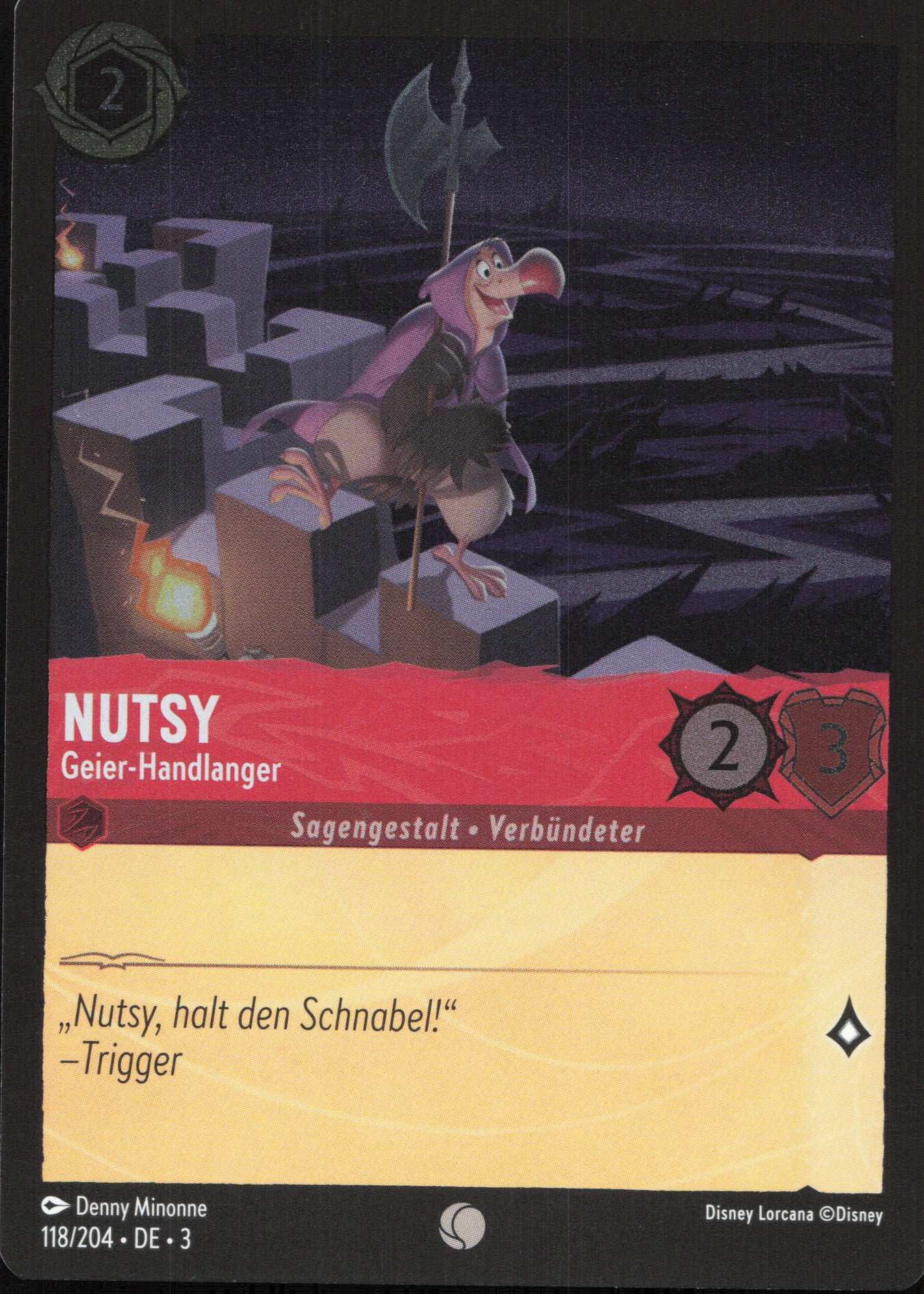Alle Nutsy Charakterkarten in Disney Lorcana