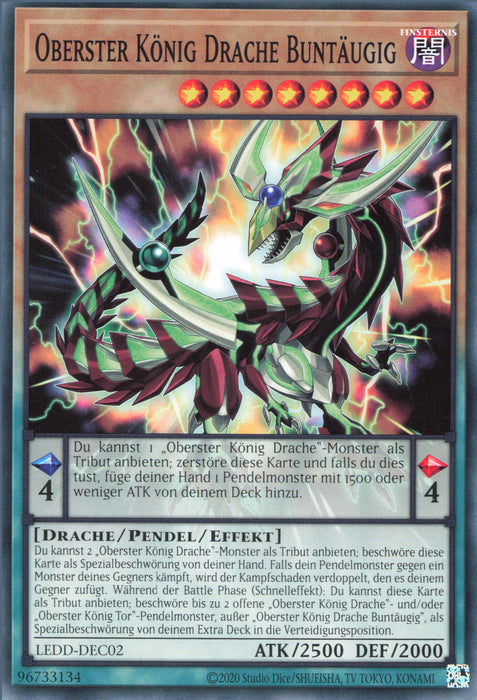 Oberster König Drache Buntäugig LEDD-DEC02 Common Deutsch