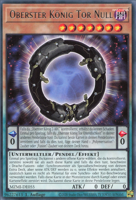 Oberster König Tor Null MZMI-DE055 Rare Deutsch