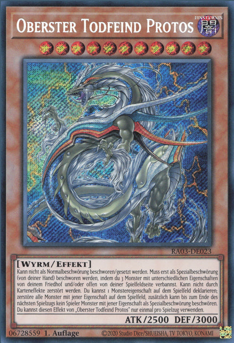 Oberster Todfeind Protos (V.3) RA03-DE023 Secret Rare Deutsch