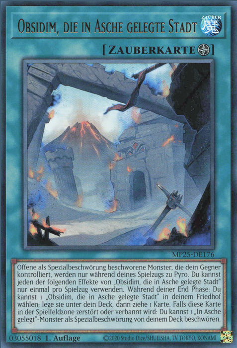 Obsidim, die in Asche gelegte Stadt MP25-DE176 Ultra Rare Deutsch