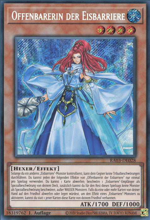 Offenbarerin der Eisbarriere (V.3) RA03-DE028 Secret Rare Deutsch