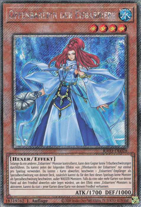 Offenbarerin der Eisbarriere (V.4) RA03-DE028 Platinum Secret Rare Deutsch