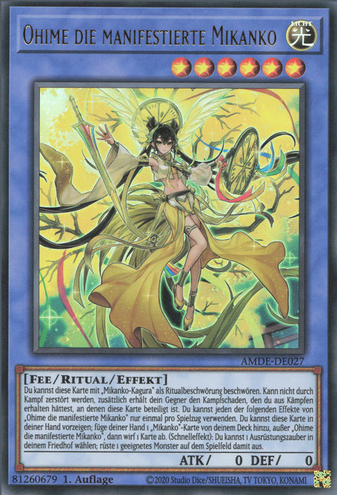 Ohime die manifestierte Mikanko AMDE-DE027 Ultra Rare