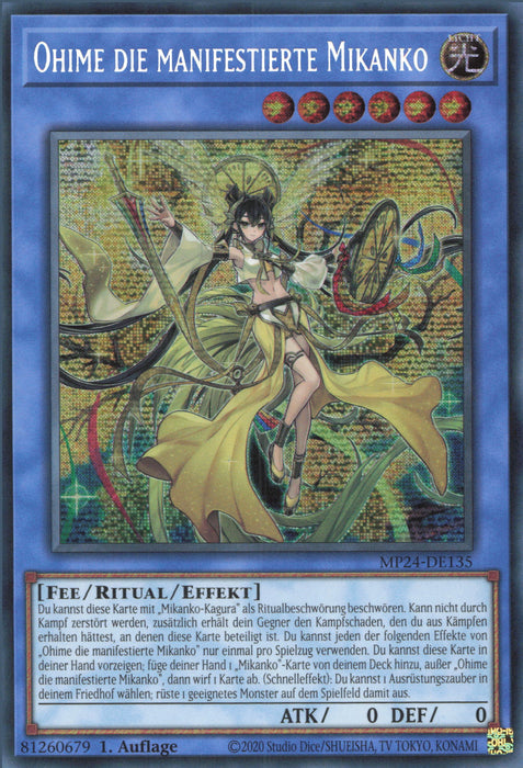 Ohime die manifestierte Mikanko MP24-DE135 Secret Rare Deutsch