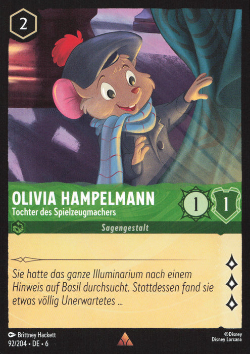 Olivia Hampelmann - Tochter des Spielzeugmachers 6AZS-092 Rare Deutsch