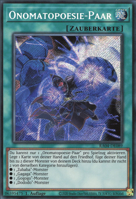 Onomatopoesie-Paar (V.3) RA04-DE089 Secret Rare Deutsch