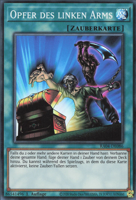 Opfer des linken Arms (V.1) RA04-DE086 Super Rare Deutsch