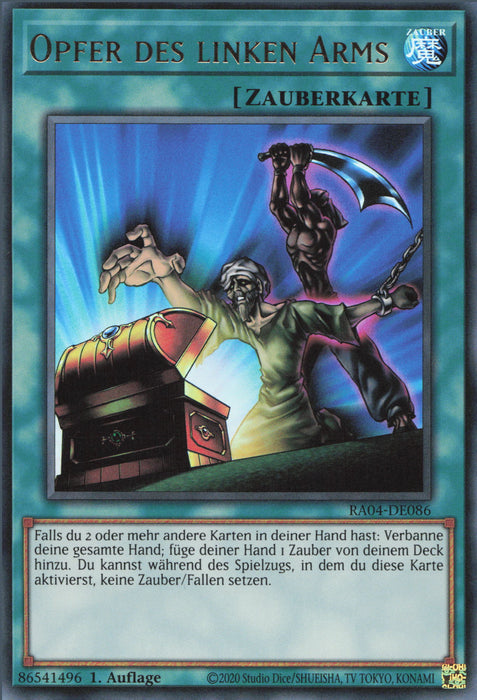 Opfer des linken Arms (V.2) RA04-DE086 Ultra Rare Deutsch