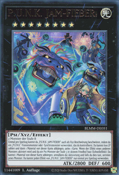P.U.N.K. JAM-FIEBER! (V.1) BLMM-DE051 Ultra Rare Deutsch