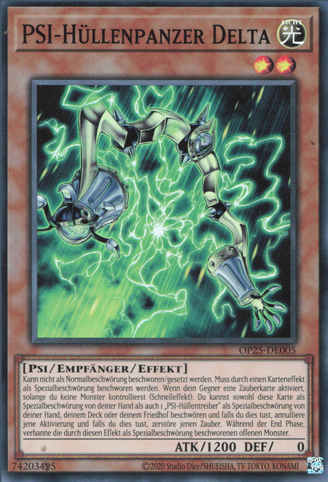 PSI-Hüllenpanzer Delta OP25-DE005 Super Rare Deutsch