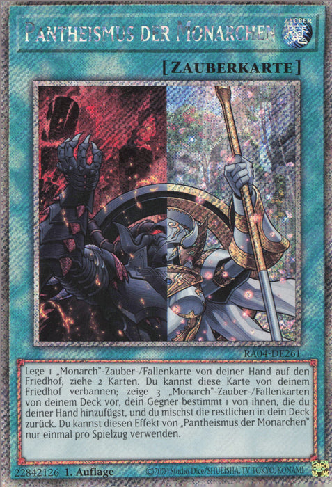 Pantheismus der Monarchen (V.1) RA04-DE261 Platinum Secret Rare Deutsch