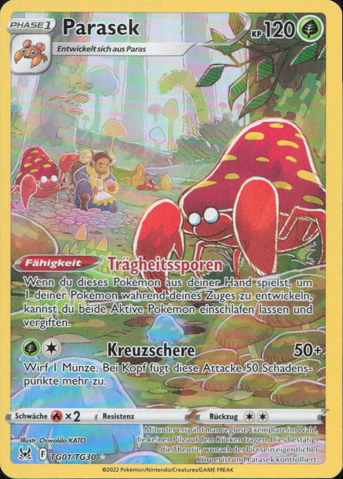 Parasek LOR-TG01 Holo Rare Deutsch