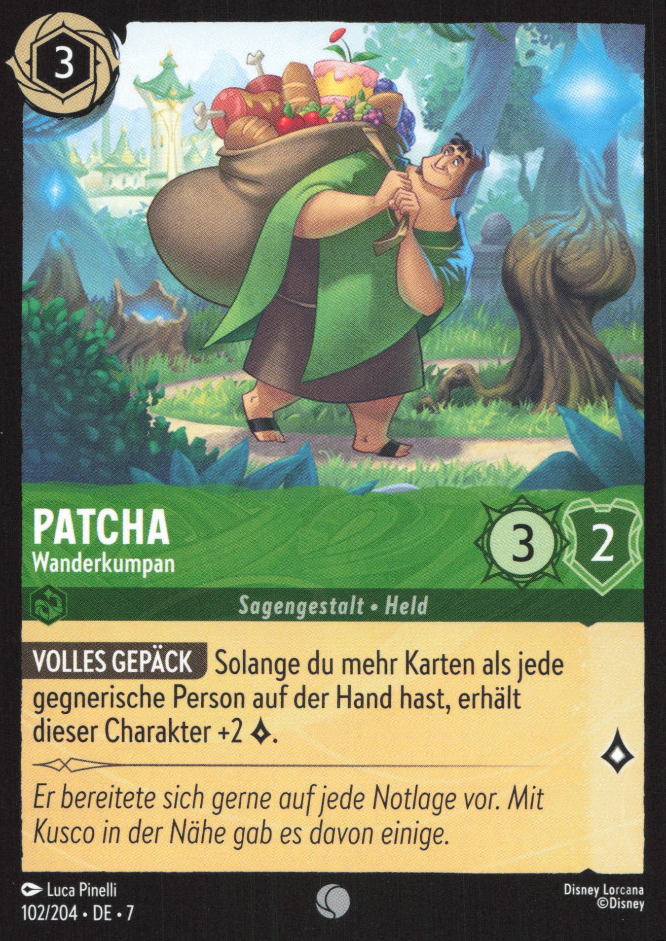 Alle Patcha Charakterkarten in Disney Lorcana