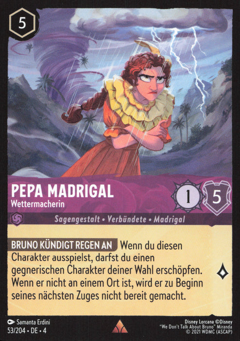 Pepa Madrigal - Wettermacherin 4URS-053 Rare Deutsch