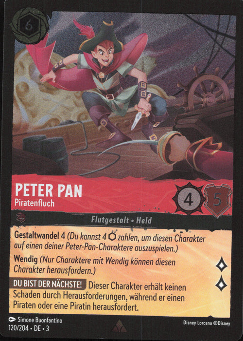 Peter Pan - Piratenfluch (V.1) 3INK-120 Rare Deutsch