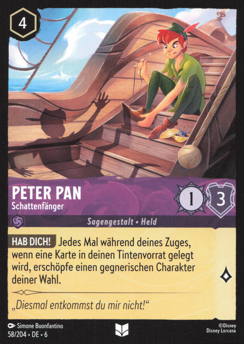 Peter Pan - Schattenfänger 6AZS-058 Uncommon Deutsch