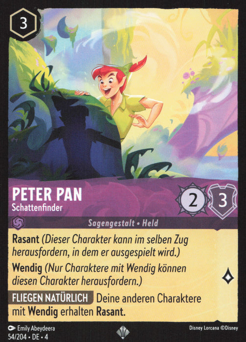 Peter Pan - Schattenfinder 4URS-054 Super Rare Deutsch