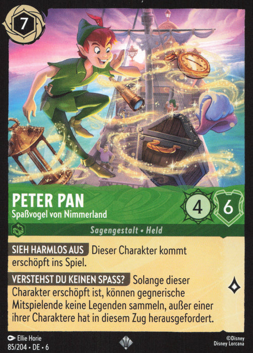 Peter Pan - Spaßvogel von Nimmerland 6AZS-085 Super Rare Deutsch