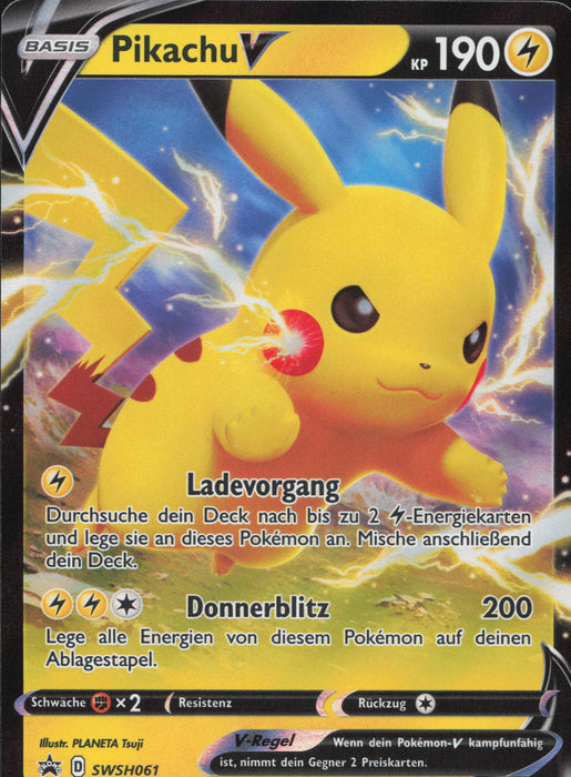Pikachu V SWSH-061 Promo Deutsch