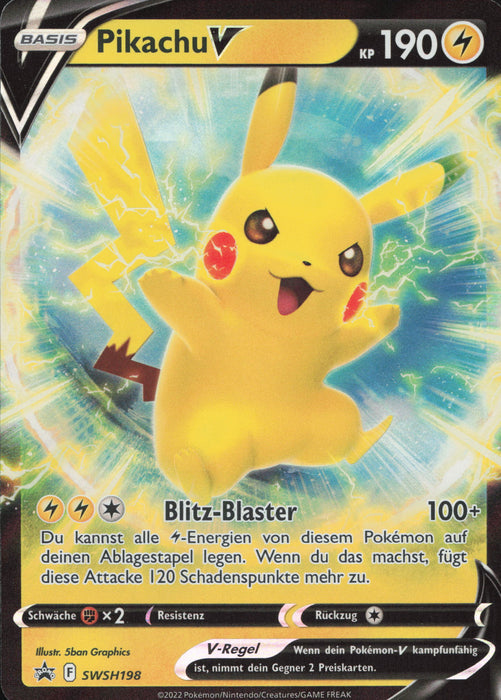 Pikachu V SWSH-198 Promo Deutsch