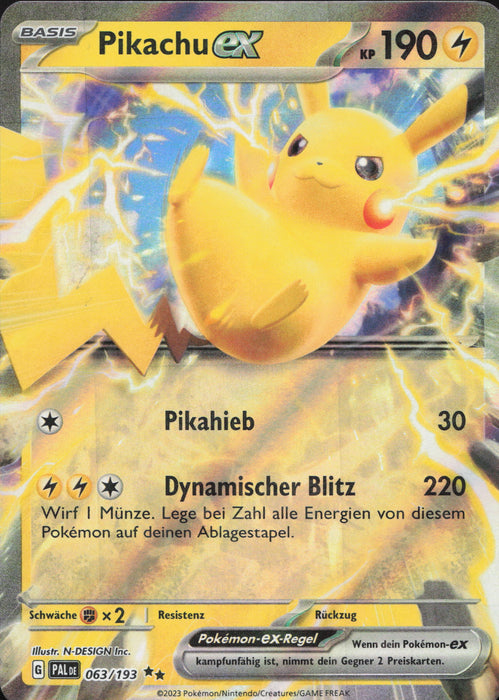 Pikachu ex PAL-63 Double Rare Deutsch