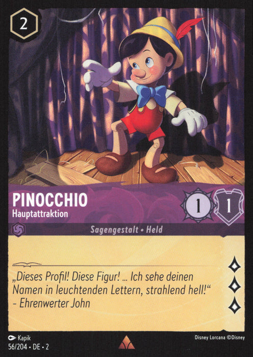 Pinocchio - Hauptattraktion 2ROF-056 Rare Deutsch