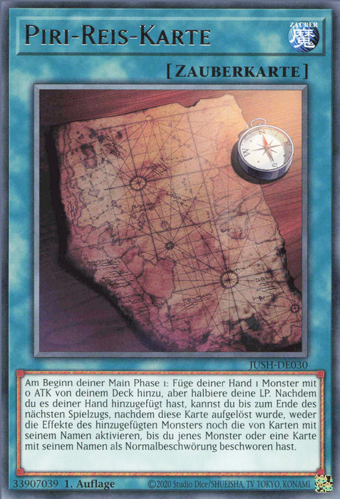 Piri-Reis-Karte JUSH-DE030 Rare Deutsch