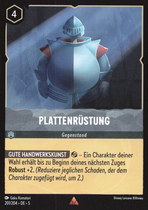 Plattenrüstung 5SSK-201 Rare Deutsch