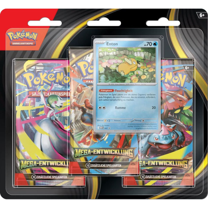Pokémon Mega-Entwicklungen 3 Pack Blister Enton Deutsch