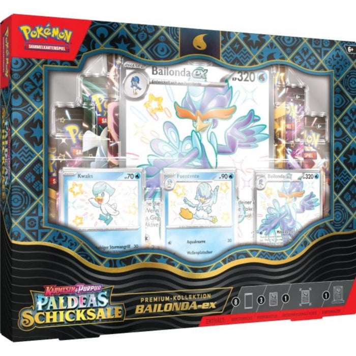 Pokemon Paldeas Schicksale Bailonda ex Premium-Kollektion DE