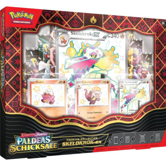 Pokemon Paldeas Schicksale Skelokrok ex Premium-Kollektion DE