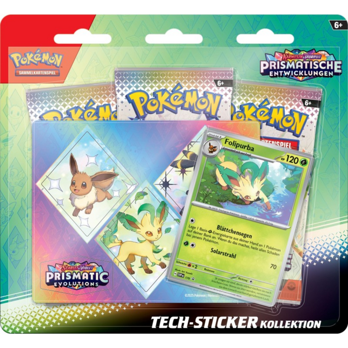 Pokémon Prismatische Entwicklungen Tech-Sticker Kollektion Folipurba Deutsch