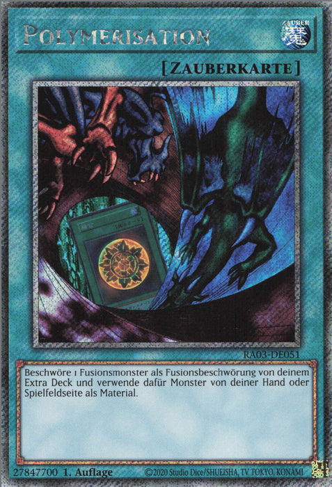 Polymerisation (V.7) RA03-DE051 Platinum Secret Rare Deutsch