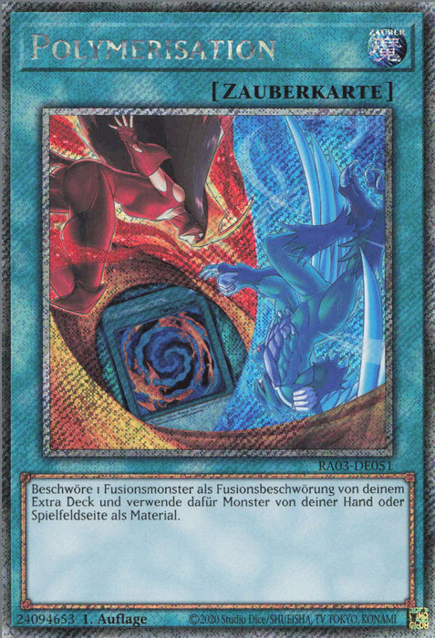 Polymerisation (V.8) RA03-DE051 Platinum Secret Rare Deutsch