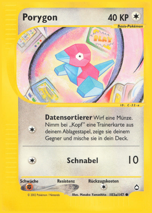 Porygon AQ-103a Common Deutsch