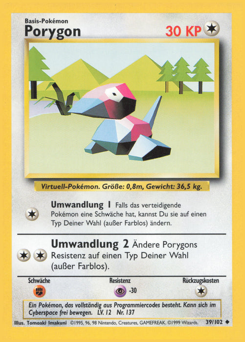 Porygon BS-39 Uncommon Deutsch