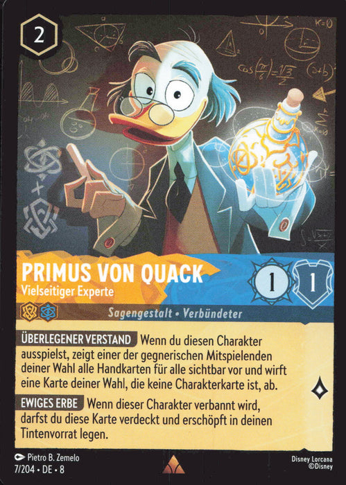 Primus von Quack - Vielseitiger Experte 8JAF-007 Rare Deutsch
