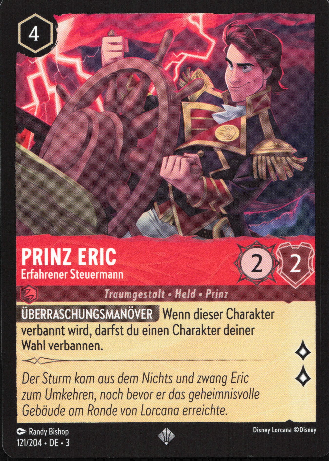 Alle Prinz Eric Charakterkarten in Disney Lorcana