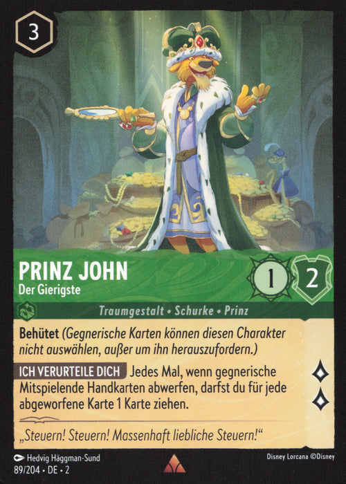 Prinz John - Der Gierigste 2ROF-089 Rare Deutsch