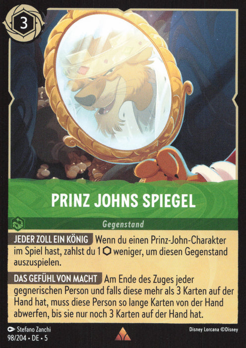 Prinz Johns Spiegel 5SSK-98 Rare Deutsch