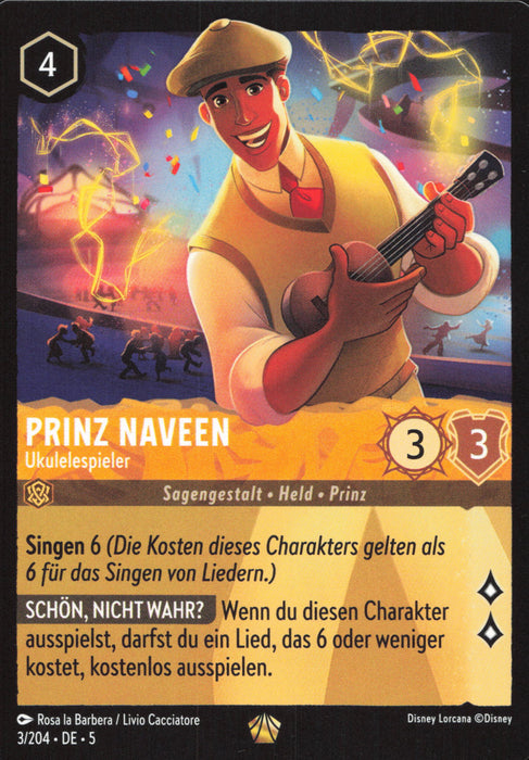 Prinz Naveen - Ukulelespieler (V.1) 5SSK-3 Legendary Deutsch