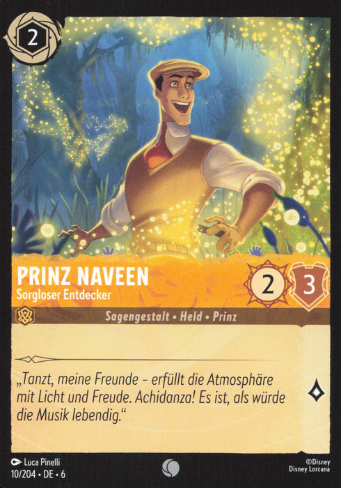 Prinz Naveen - Wachsamer Erster Maat 6AZS-009 Uncommon Deutsch