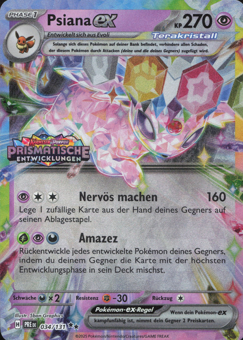 Psiana ex PRE-034 Double Rare Deutsch