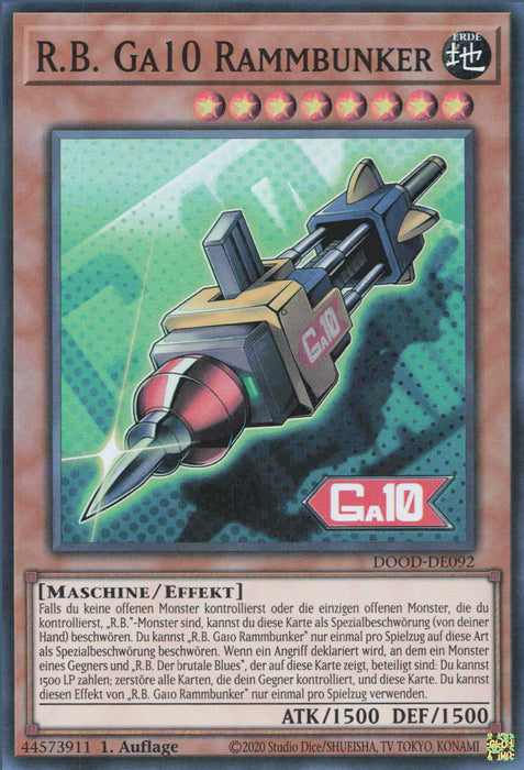 R.B. Ga10 Rammbunker DOOD-DE092 Super Rare Deutsch