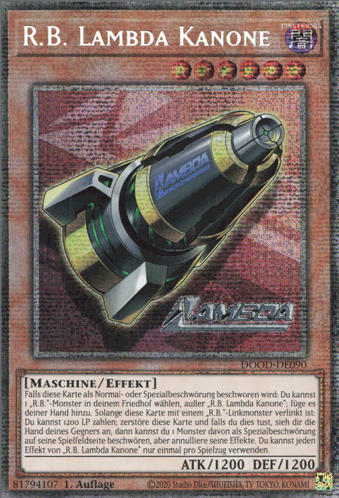 R.B. Lambda Kanone (V.2) DOOD-DE090 Starlight Rare Deutsch