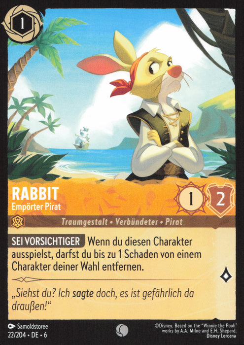 Rabbit - Empörter Pirat 6AZS-022 Common Deutsch