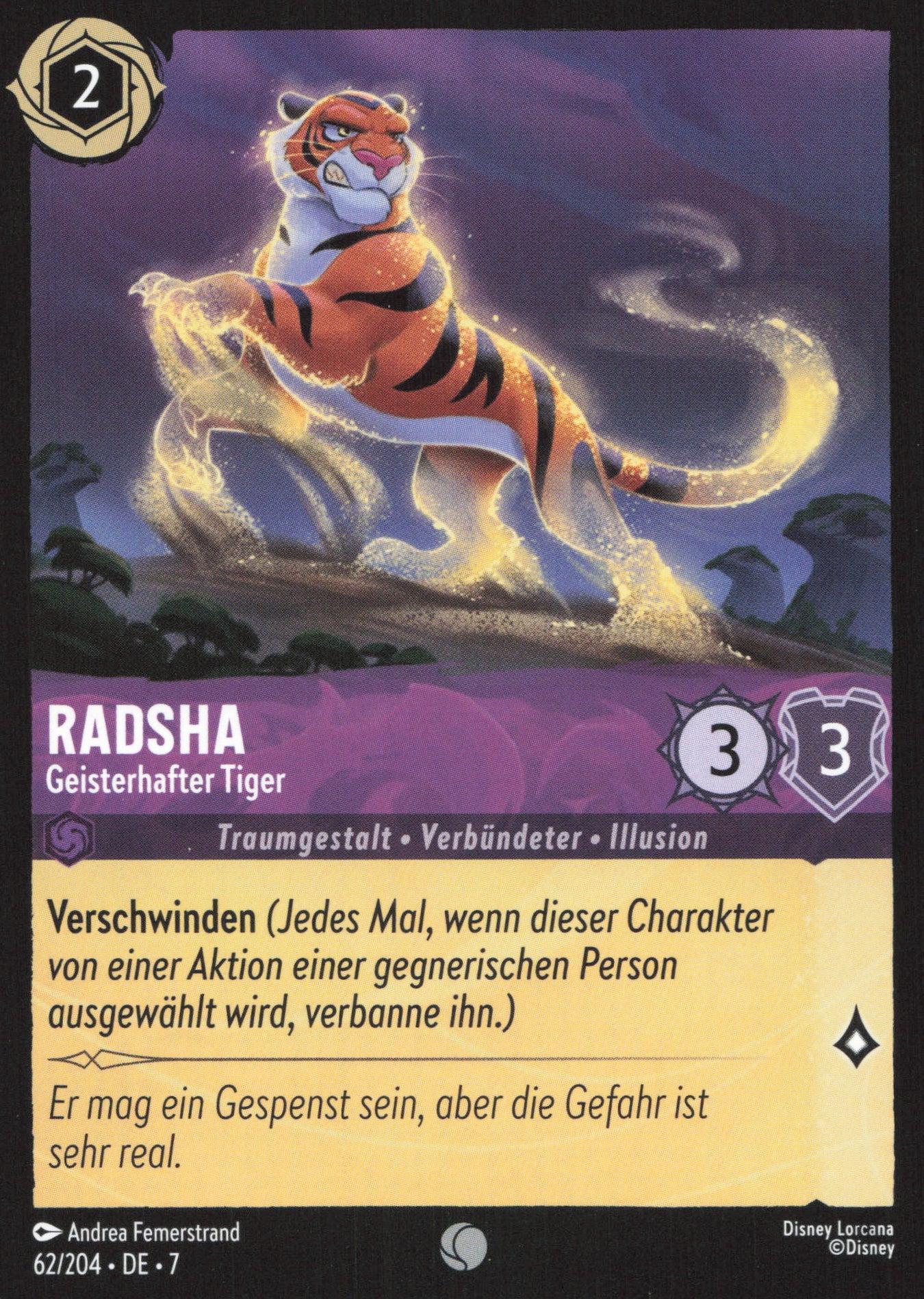 Alle Radsha Charakterkarten in Disney Lorcana